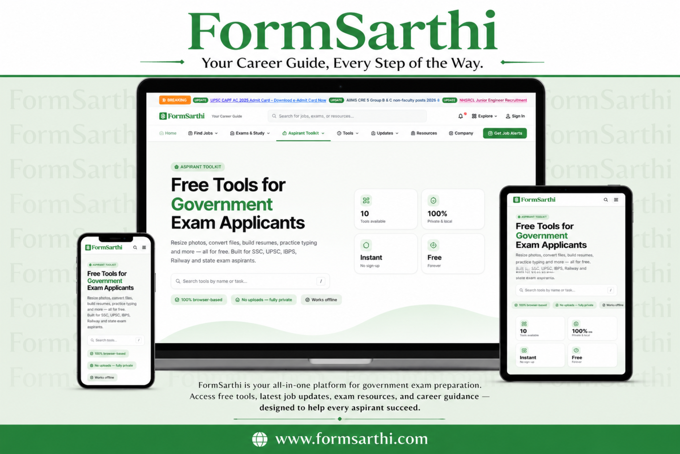 FormSarthi - Find Government Jobs You Are Eligible For